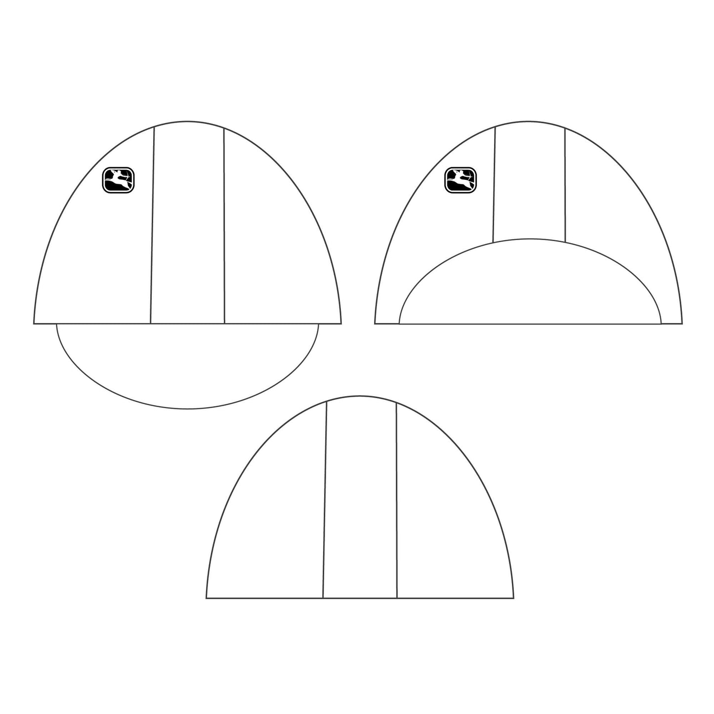 Sublimated Poly Cycling Cap CAPS HEADWEAR T8