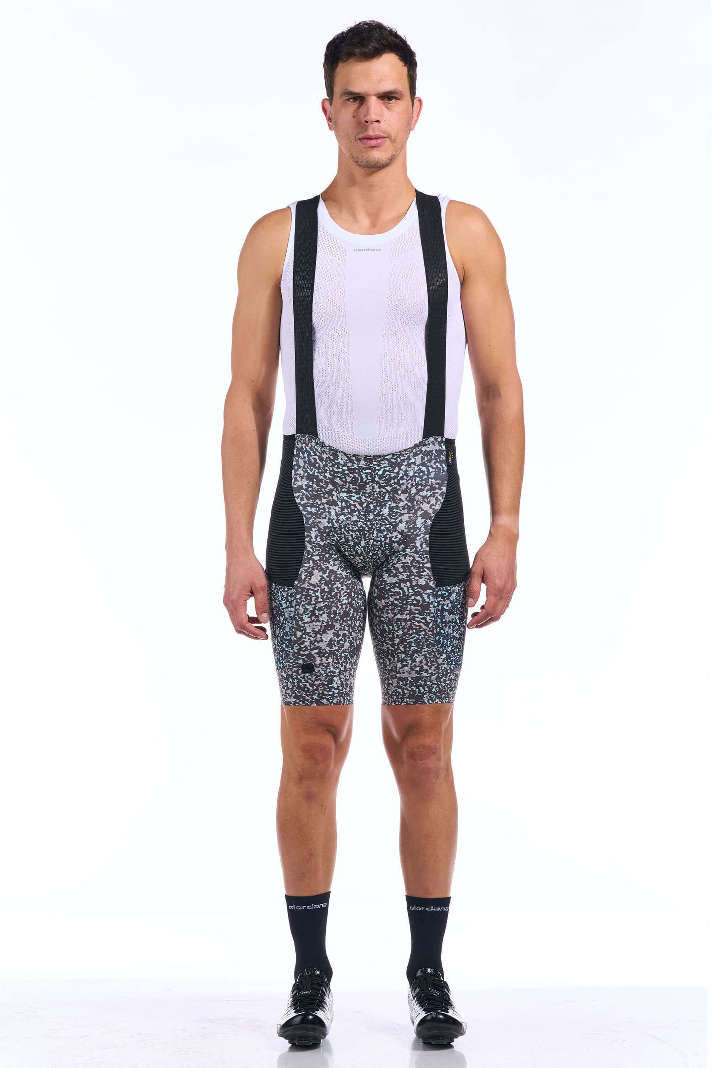 Men's Beyond Gravel Full Printed Cordura Cargo Bib Shorts BIB SHORT BIBS + SHORTS